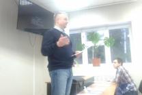 Генеральный директор компании ООО АК "ЮрфинэкС" на семинаре в Урозеро.